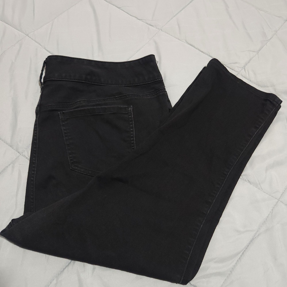 Torrid Super Soft Crop Jegging Jeans Womens 20 Black Stretch Plus Size Capri